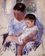Mary Cassatt Mother and her child oil painting on canvas